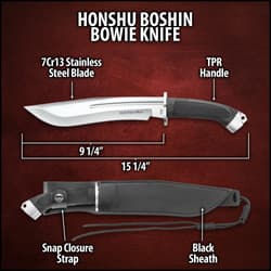 United Cutlery Honshu Boshin Bowie With Sheath