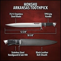 Honshu Toothpick specifications