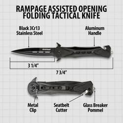 Details and features of the Opening Folding Tactical Knife.