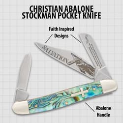 Christian Abalone Pocket Knife specifications