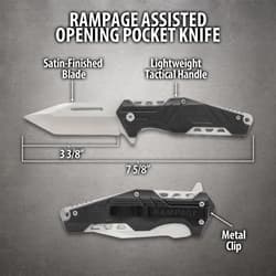 Diagram of a pocket knife with measurements and features