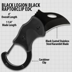 Black Raptorclip Specifications