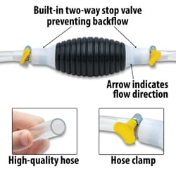 The features of the Dammit Liquid Siphon Pump