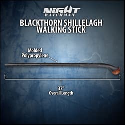 Blackthorn Shillelagh Walking Stick, 37 inches, molded polypropylene