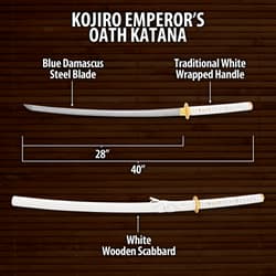 Kojiro Emperor Katana Specifications