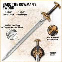 A detailed look at the sword's handle and pommel