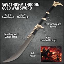 Gold War Sword Specifications