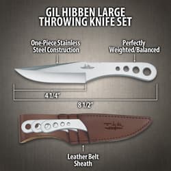 Gil Hibben Large Throwing Knife Set
