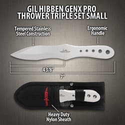Gil Hibben GenX Pro Thrower Triple Set Small