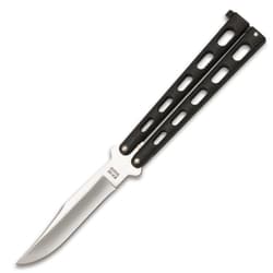 Bear & Son Butterfly Knife Black Die Cast Handle