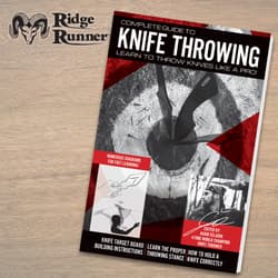 Knife throwing guidebook with diagrams and instructions