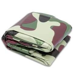 Full image of the Poncho folded up.