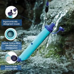 The straw is made out of food-grade, BPA-free ABS and has an attached cap on each end and comes with a neck lanyard