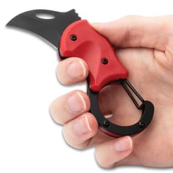 Black Legion Red RaptorClip in hand
