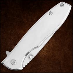 Timber Wolf Executive EDC Assisted Opening Pocket Knife - Satin Silver