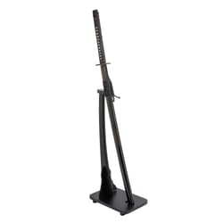 Sword displayed on a sleek black stand