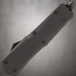 Back view of a closed tactical knife