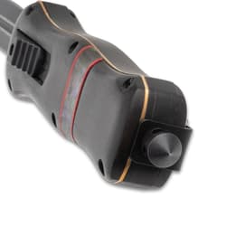 Black Steel Serpent handle close up