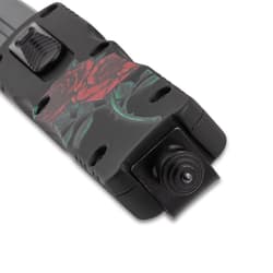 OTF Rosefang Black handle close up