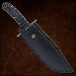 The full length of the Timber Wolf Shark Back Knife