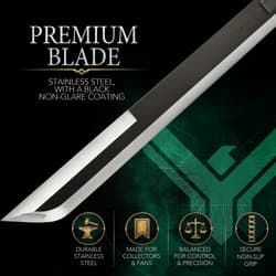 Premium stainless steel blade with non-glare coating