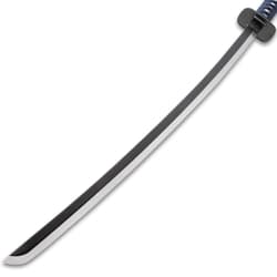 Curved katana blade with sharp edge