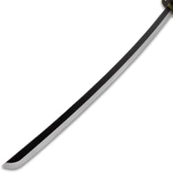 Close-up of katana blade's sharp edge