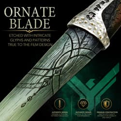 Ornate blade with intricate glyphs and patterns