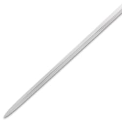 Close-up of polished silver rapier blade