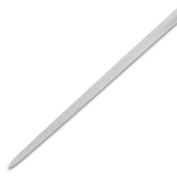 Close-up of polished steel blade tip