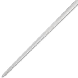 Close-up of polished steel blade tip