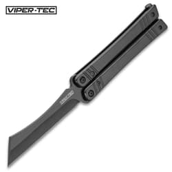 Viper-Tec Cleaversong Butterfly Knife - 8Cr13 Stainless Steel Blade, 2Cr13 Stainless Steel Handle - Length 9”