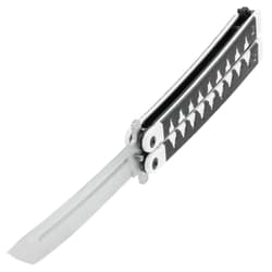 A side view of the butterfly knife