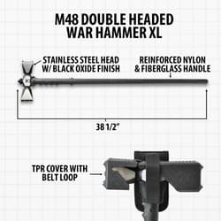 M48 Double Headed War Hammer XL with specifications