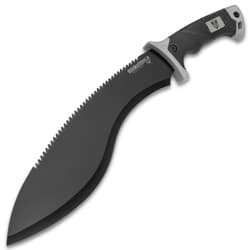 The 12 1/4” blade’s unique weight-forward profile beefs up swinging momentum, yielding more bite from less physical energy