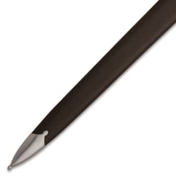 Close-up of scabbard tip