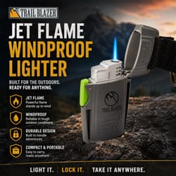 Jet flame windproof lighter with durable, compact design