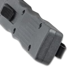 Gray Freedom Strike Knife handle close up