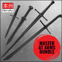 Full image of the Honshu 3PCS Sword and Dagger Training Set included in the Master At Arms Bundle.