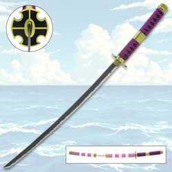 Monkey D. Luffy's Nidai Kitetsu Katana and in scabbard.