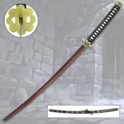 Roronoa Zoro's Shusui Katana and in its scabbard.