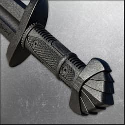 Close up image of the Honshu Training Viking Sword polypropylene blade.