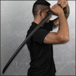 Honshu Practice Katana - One-Piece Polypropylene Construction, Textured Handle, Mimics Real Katana, For Training - Length 41”