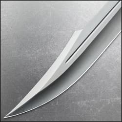 Honshu Spartan Sword And Sheath - 7Cr13 Stainless Steel Blade, Grippy TPR Handle, Stainless Steel Guard - Length 23”