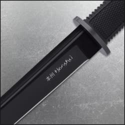 United Cutlery Honshu Midnight Forge Tanto - Stainless Steel, Black Blade, TPR Handle, Steel Guard And Pommel