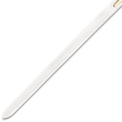 Close-up of a stainless steel sword blade