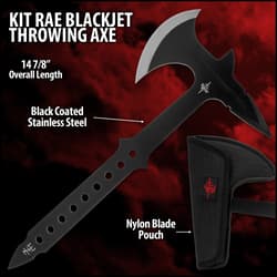 Kit Rae BlackJet Throwing Axe