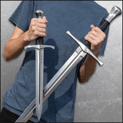 The Honshu Broadsword and Quillon Set shown in hand