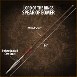 Eomer's spear with wood shaft and steel tip
