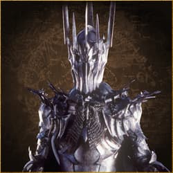 Armored figure with spiked helmet on map background